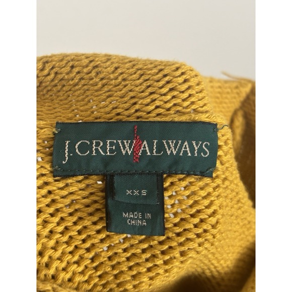 J Crew Always Oarsman Roll Neck Sweater‎ Womens XXS Sunflower Yellow Gold Preppy - Picture 3 of 6